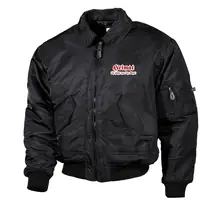Bestickte Herren CWU Jacke, Schwarz - Heimat ist nicht nur ein Wort - gewählte Variante