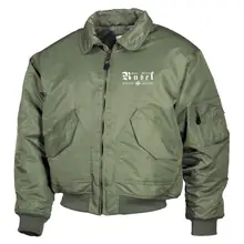 Bestickte Herren CWU Jacke, Oliv - Hans Ulrich Rudel, Kreuz - gewählte Variante