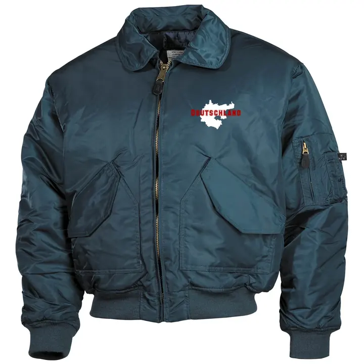 Bestickte Herren CWU Jacke, Navyblau - Aus liebe zur Heimat
