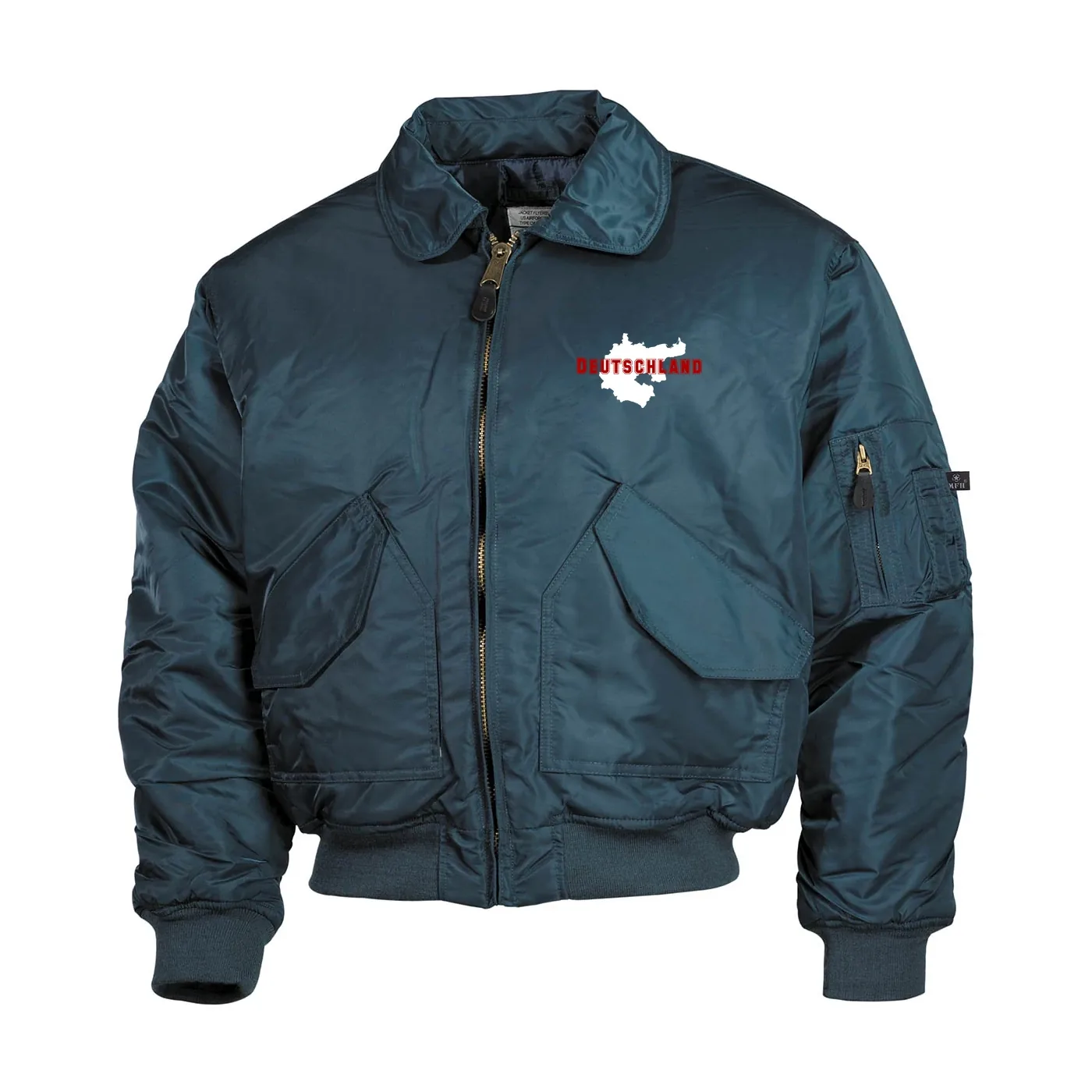 Bestickte Herren CWU Jacke, Navyblau - Aus liebe zur Heimat