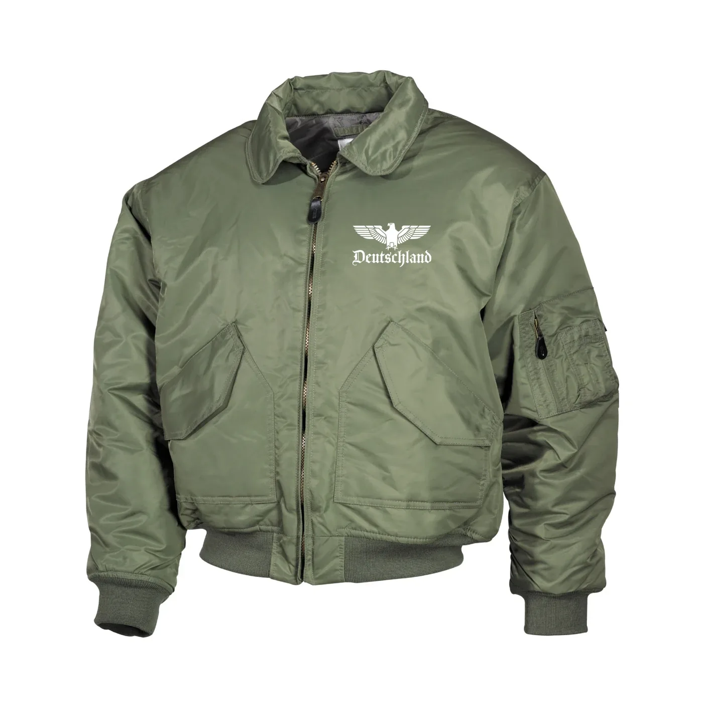 Bestickte Herren CWU Jacke, Oliv - Adler, Deutschland