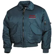 Bestickte Herren CWU Jacke, Navyblau - Blutendes Deutschland - gewählte Variante