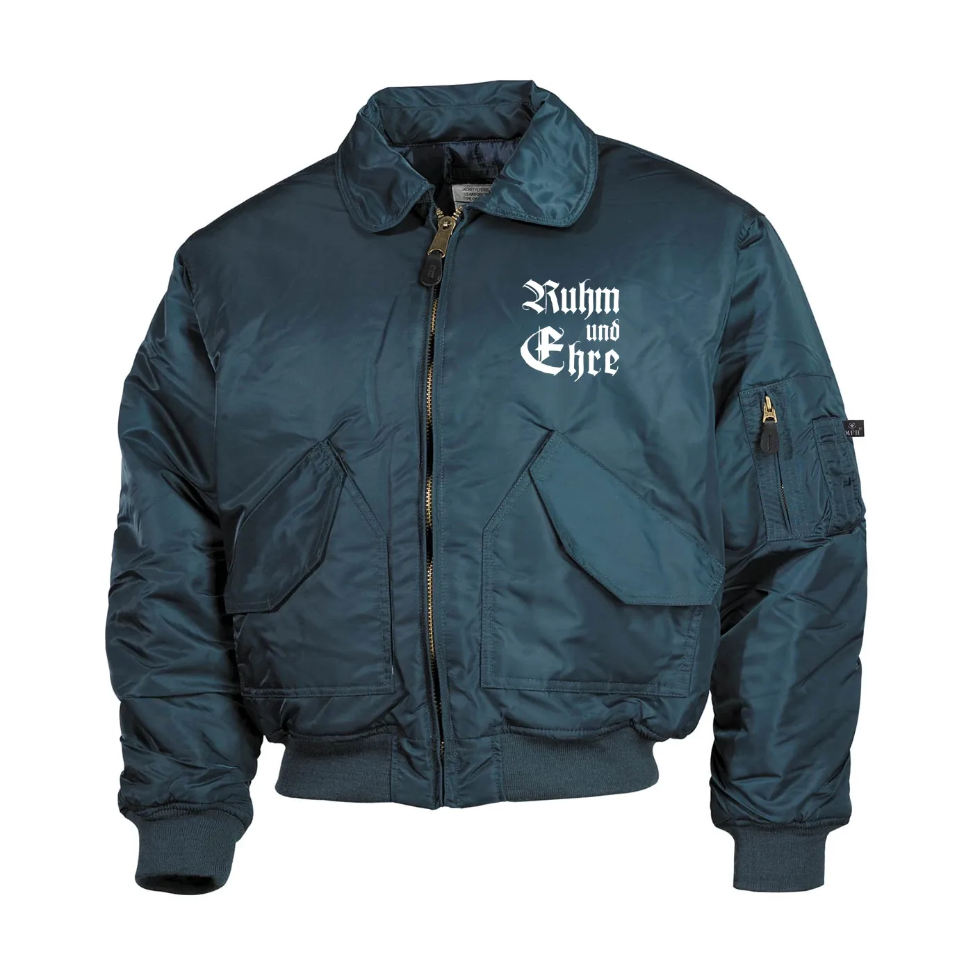 Bestickte Herren CWU Jacke, Navyblau - Ruhm und Ehre