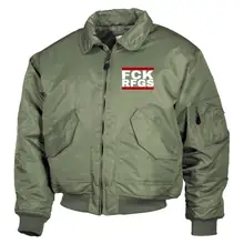 Bestickte Herren CWU Jacke, Oliv - FCK RFGS - gewählte Variante