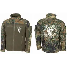 Bestickte Fleecejacke "Combat", flecktarn - Sie waren die besten Soldaten der Welt - gewählte Variante