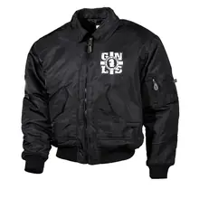 Bestickte Herren CWU Jacke, Schwarz - GNLS, Kreuz - gewählte Variante