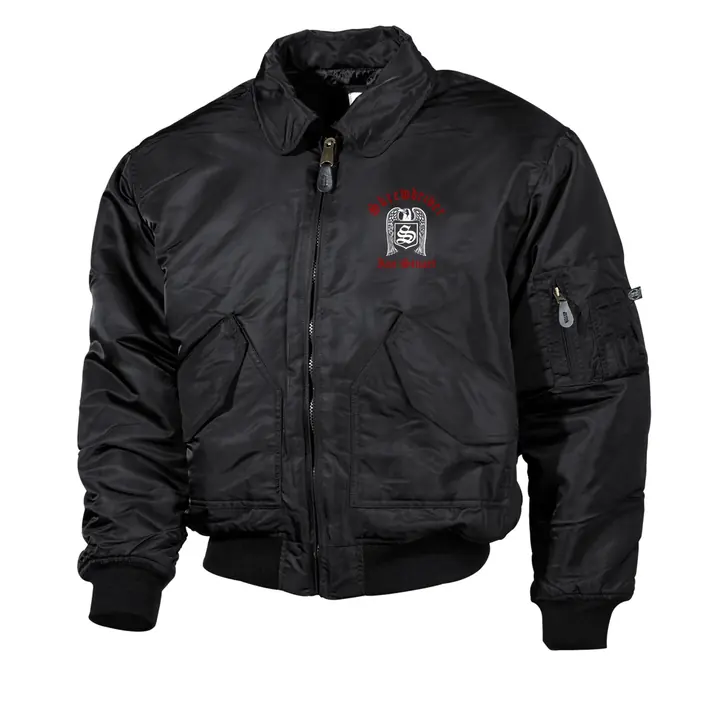 Bestickte Herren CWU Jacke, Schwarz - Skrewdriver, Ian Stuart