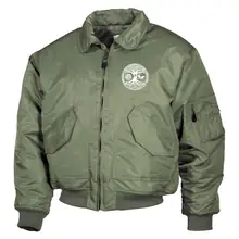 Bestickte Herren CWU Jacke, Oliv - Lebensbaum - gewählte Variante