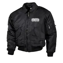Bestickte Herren CWU Jacke, Schwarz - Ian Stuart - gewählte Variante