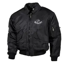 Bestickte Herren CWU Jacke, Schwarz - Berserker - gewählte Variante