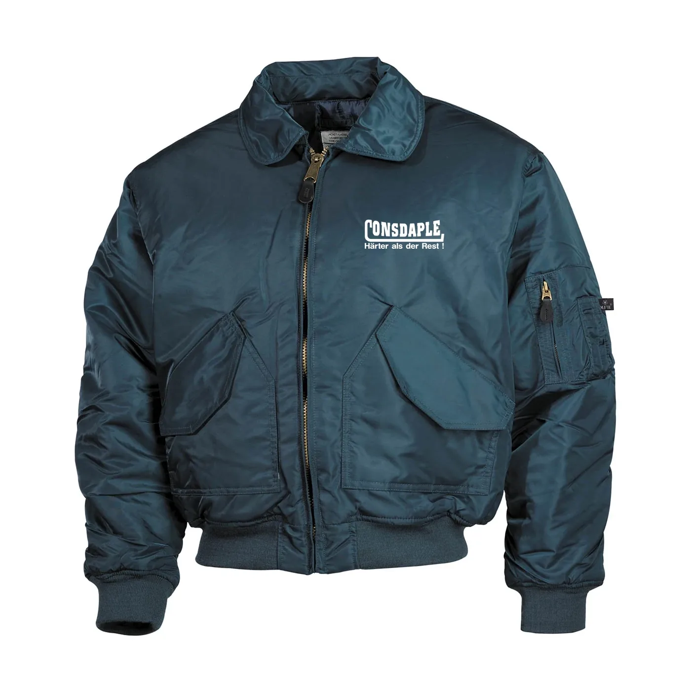 Bestickte Herren CWU Jacke, Navyblau - Consdaple, härter als der Rest