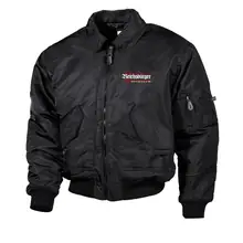 Bestickte Herren CWU Jacke, Schwarz - Reichsbürger, Heimat - gewählte Variante