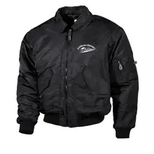 Bestickte Herren CWU Jacke, Schwarz - Rückreisemanager - gewählte Variante