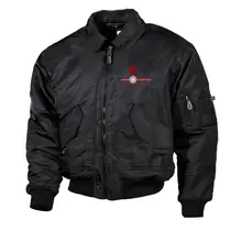Bestickte Herren CWU Jacke, Schwarz - Divison Deutschland - gewählte Variante