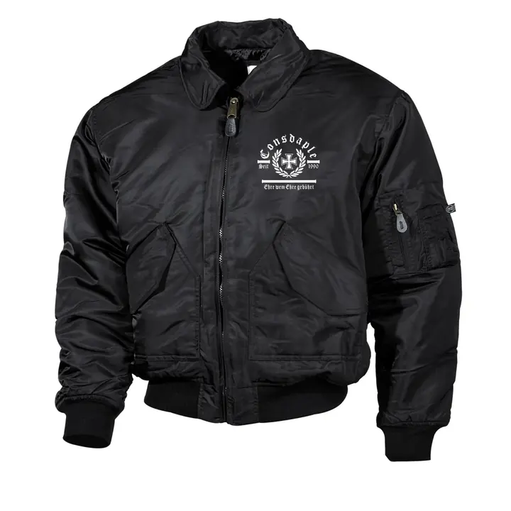 Bestickte Herren CWU Jacke, Schwarz - Consdaple, Ehre wem Ehre gebührt