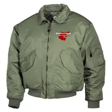 Bestickte Herren CWU Jacke, Oliv - Großdeutschland Blut&Boden Vorderseite
