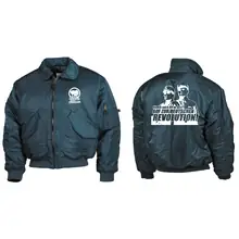 Bestickte Herren CWU Jacke, Navyblau - Komm zur Revolution - gewählte Variante