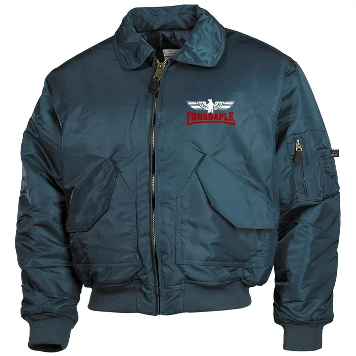 Bestickte Herren CWU Jacke, Navyblau - Consdaple mit Adler