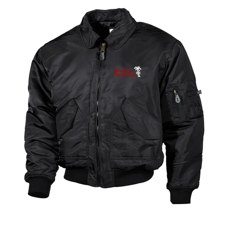Bestickte Herren CWU Jacke, Schwarz - Deutsches Afrikakorps