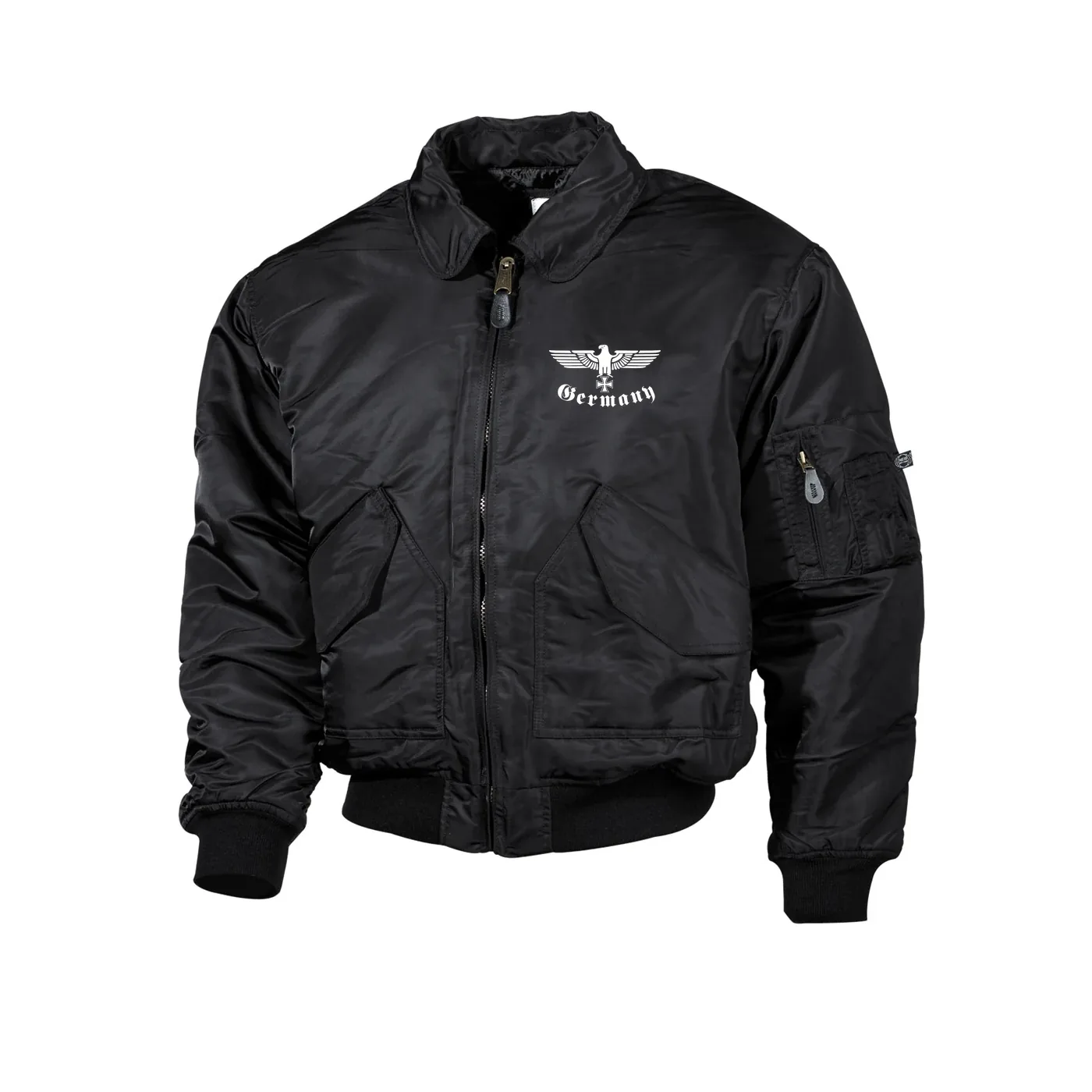 Bestickte Herren CWU Jacke, Schwarz - Germany, Adler