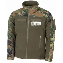 Bestickte Fleecejacke "Combat", flecktarn - Ian Stuart Vorderseite