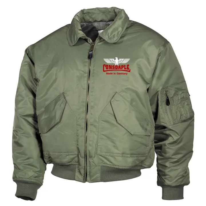 Bestickte Herren CWU Jacke, Oliv - Consdaple, Adler made in Germany