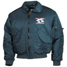 Bestickte Herren CWU Jacke, Navyblau - Ruhm und Ehre dem deutschen Soldat - gewählte Variante