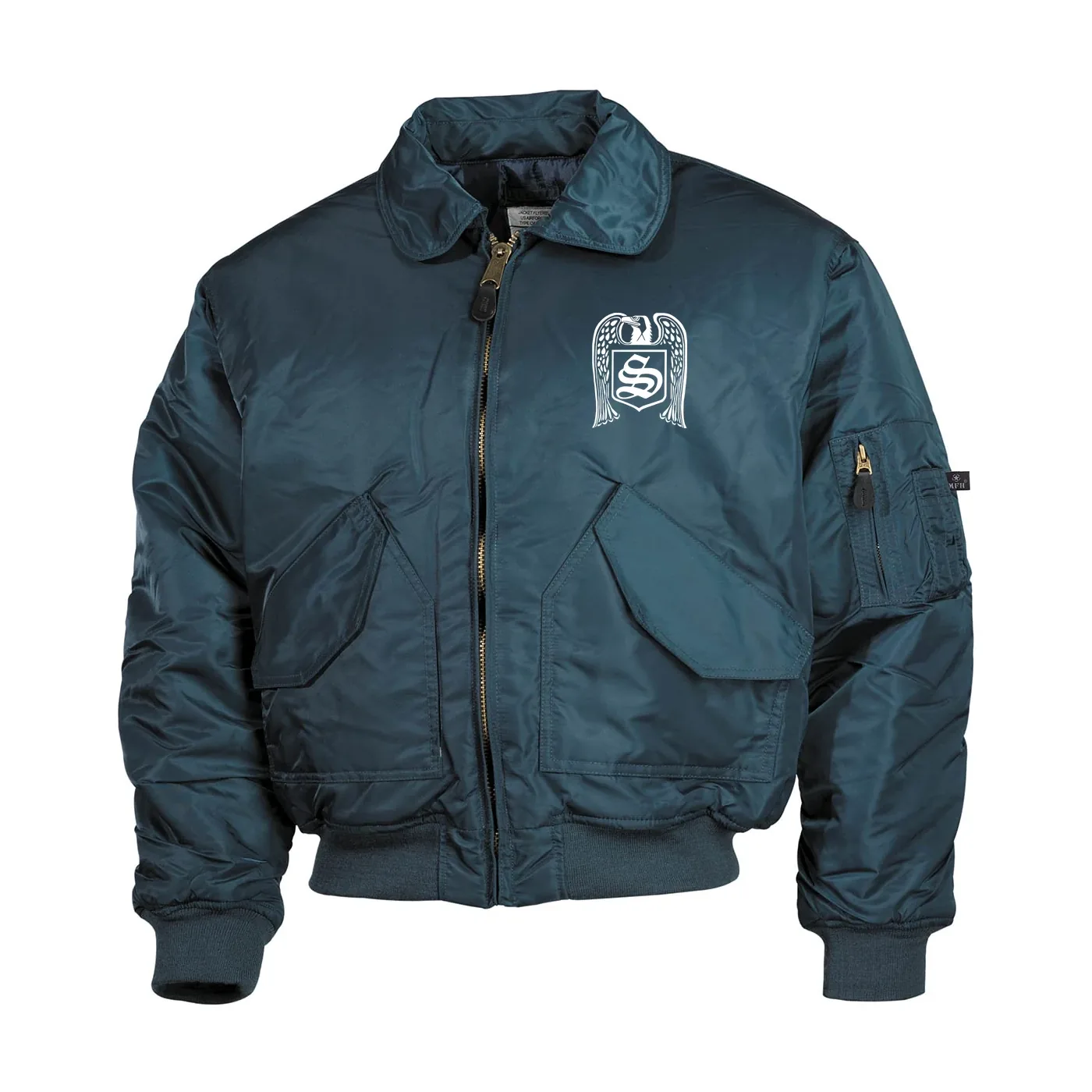 Bestickte Herren CWU Jacke, Navyblau - Skrewdriver, Adler