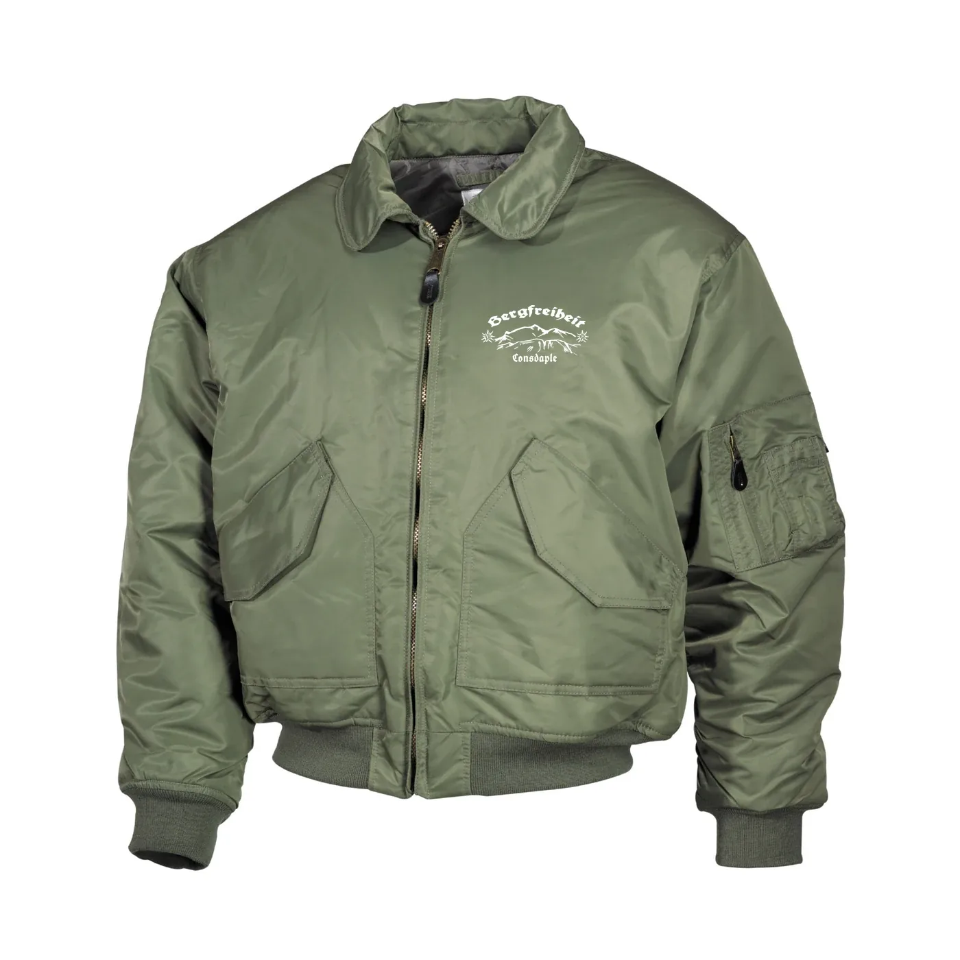 Bestickte Herren CWU Jacke, Oliv - Consdaple, Bergfreiheit