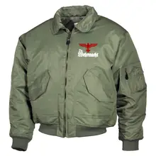 Bestickte Herren CWU Jacke, Oliv - Die Wehrmacht - gewählte Variante