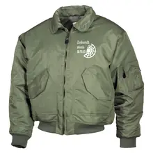 Bestickte Herren CWU Jacke, Oliv - Zukunft statt BRD - gewählte Variante