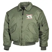 Bestickte Herren CWU Jacke, Oliv - Ruhm und Ehre dem deutschen Soldat - gewählte Variante