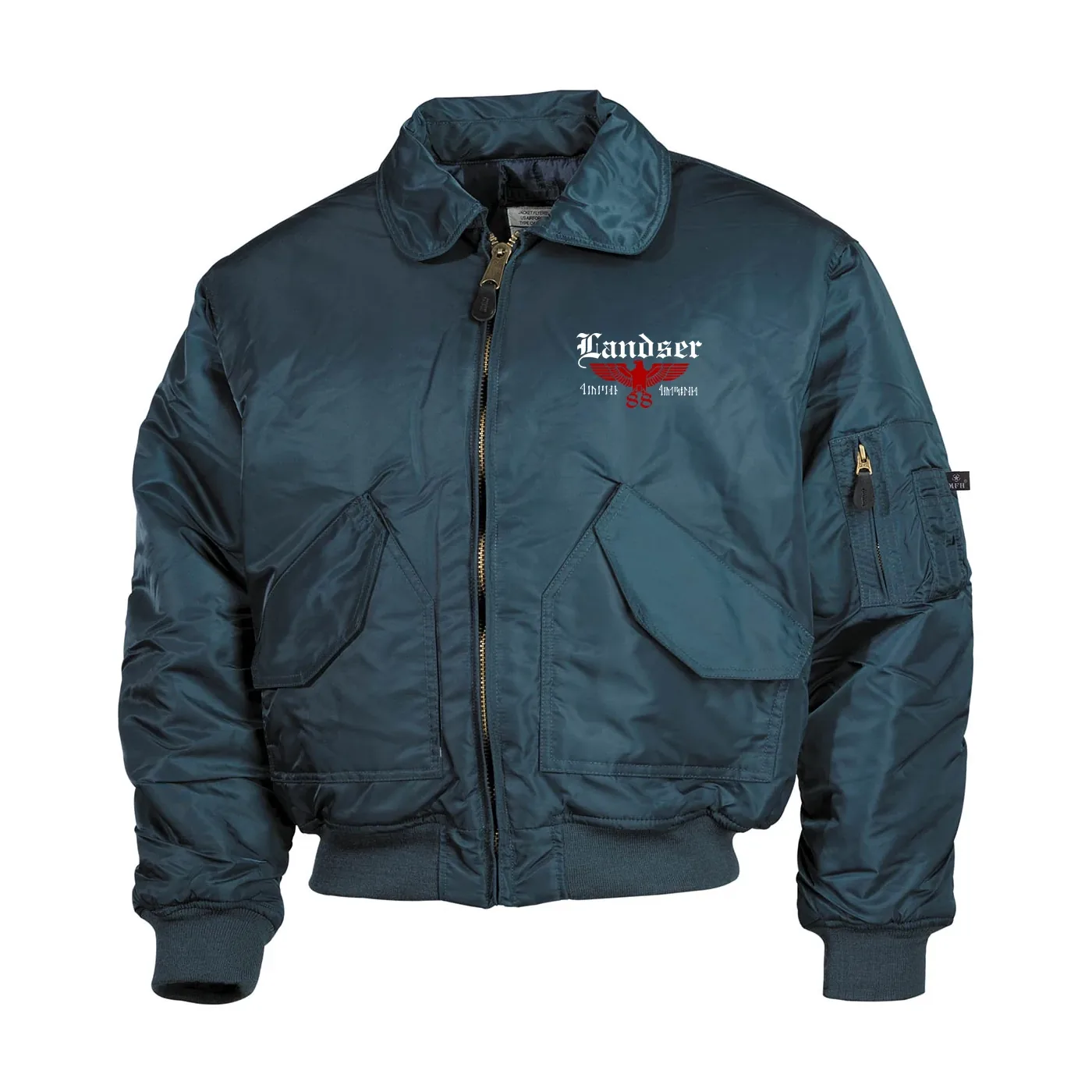 Bestickte Herren CWU Jacke, Navyblau - Landser, Adler 88