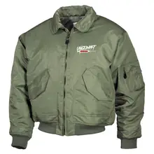 Bestickte Herren CWU Jacke, Oliv - Ungeimpft, Spritze Vorderseite