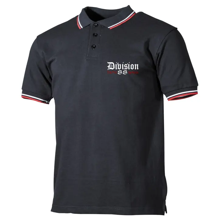 Herren Poloshirt "Schwarz Weiß Rot" - Division 88 Runen