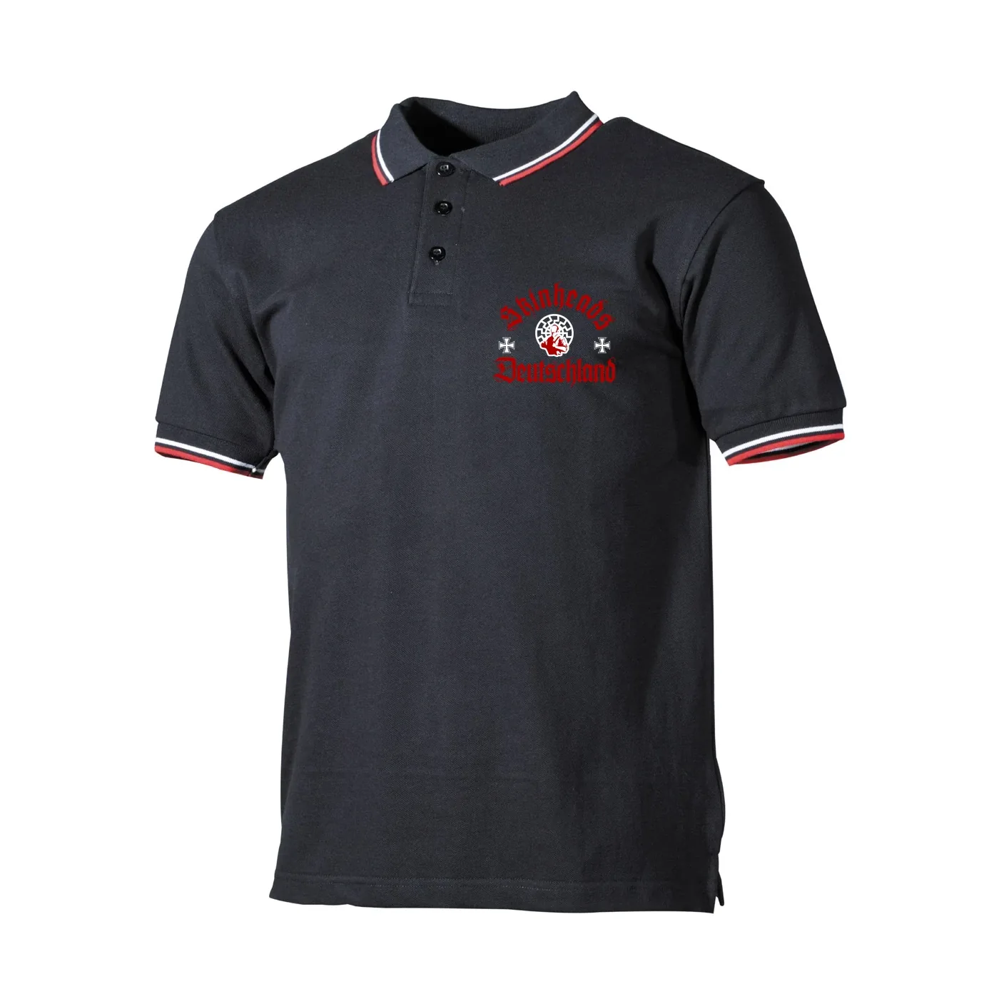 Herren Poloshirt "Schwarz Weiß Rot" - Skinheads Deutschland