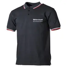 Herren Poloshirt "Schwarz Weiß Rot" - Widerstand lässt sich nicht verbieten - gewählte Variante