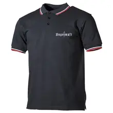 Herren Poloshirt "Schwarz Weiß Rot" - Ungeimpft, Einfarbig - gewählte Variante