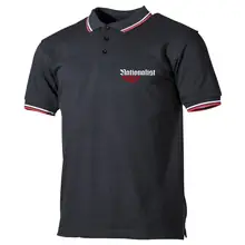 Herren Poloshirt "Schwarz Weiß Rot" - Nationalist für Heimat, Volk und Vaterland Vorderseite
