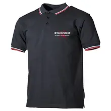 Herren Poloshirt "Schwarz Weiß Rot" - Deutschland für Familie, Volk und Vaterland Vorderseite
