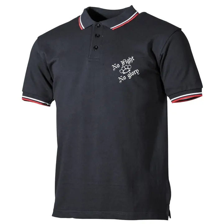 Herren Poloshirt "Schwarz Weiß Rot" - Life is Pain