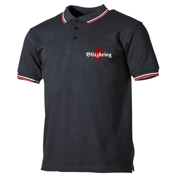 Herren Poloshirt "Schwarz Weiß Rot" - Blitzkrieg