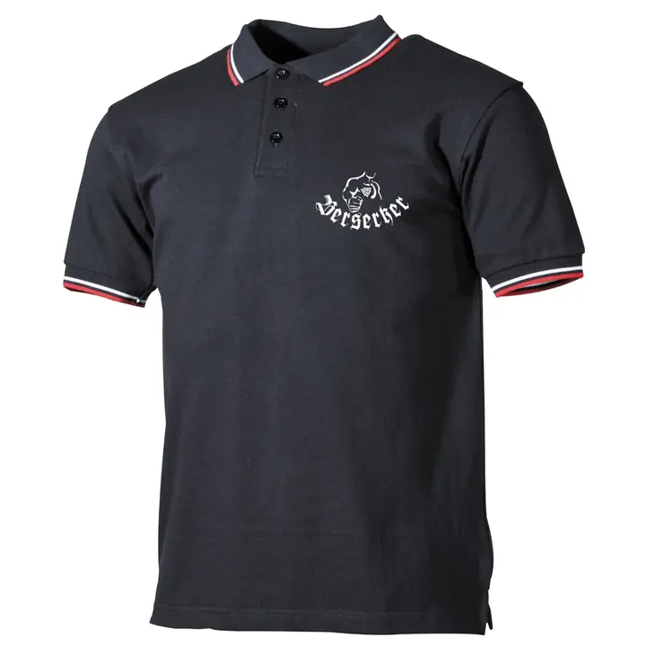 Herren Poloshirt "Schwarz Weiß Rot" - Berserker