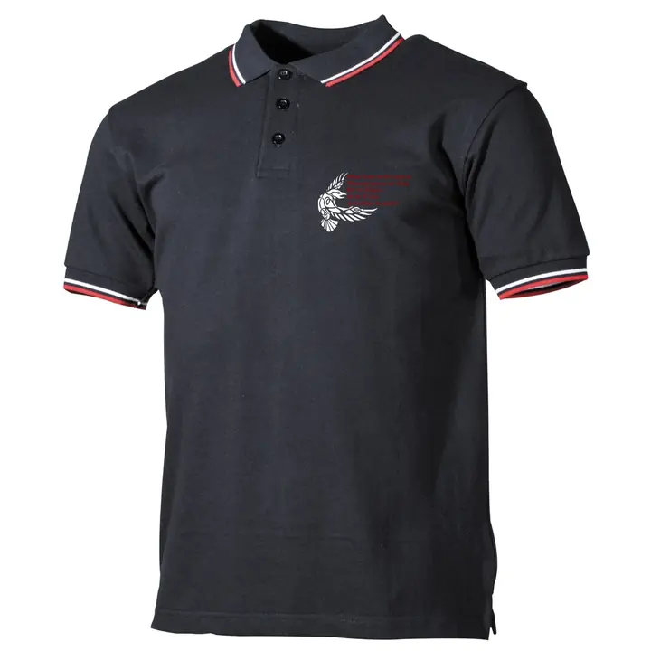 Herren Poloshirt "Schwarz Weiß Rot" - Odins Raben werden kommen