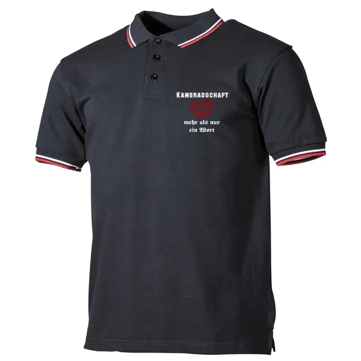 Herren Poloshirt "Schwarz Weiß Rot" - Kameradschaft mehr als nur ein Wort