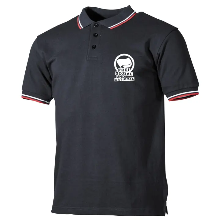 Herren Poloshirt "Schwarz Weiß Rot" - Komm zur Revolution