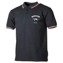 Herren Poloshirt "Schwarz Weiß Rot" - Defend Europe - gewählte Variante