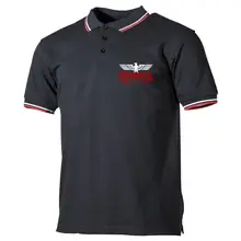 Herren Poloshirt "Schwarz Weiß Rot" - Consdaple, Adler made in Germany - gewählte Variante