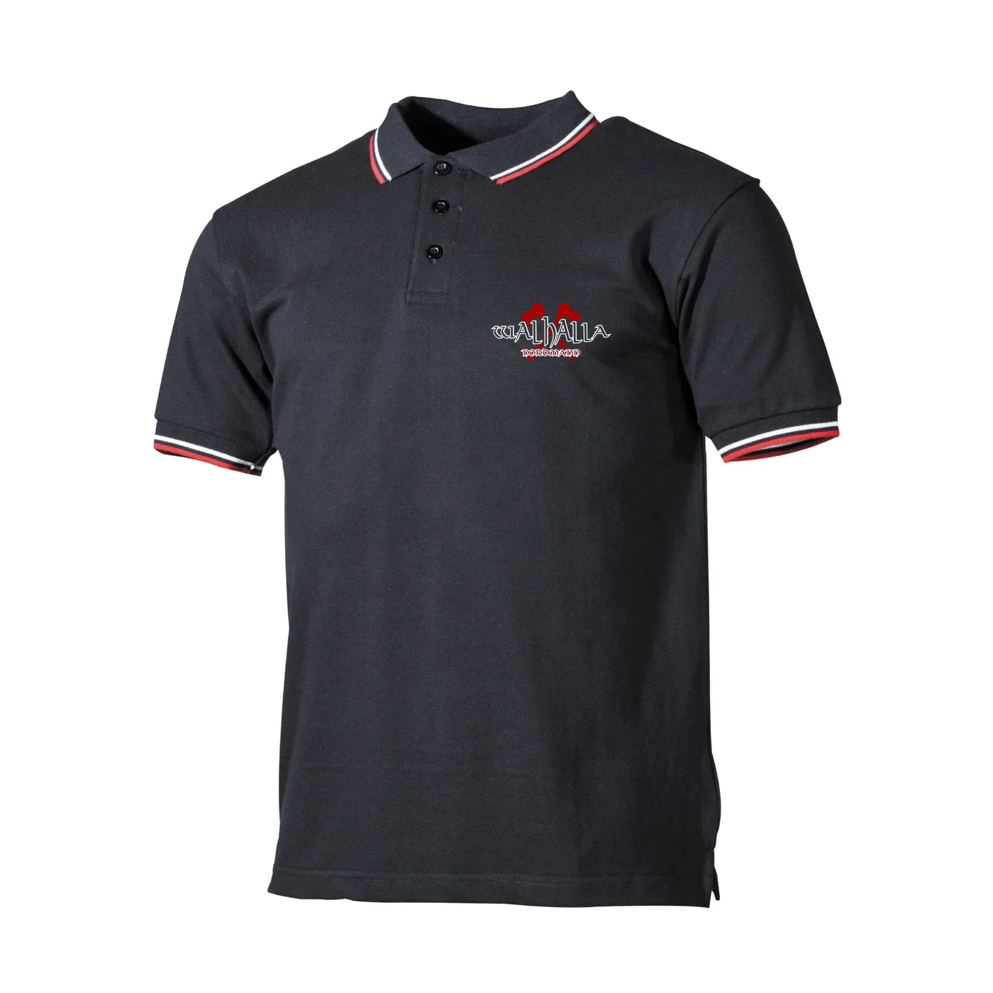 Herren Poloshirt "Schwarz Weiß Rot" - Walhalla, Nordmann