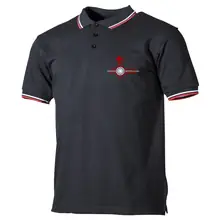 Herren Poloshirt "Schwarz Weiß Rot" - Divison Deutschland Vorderseite